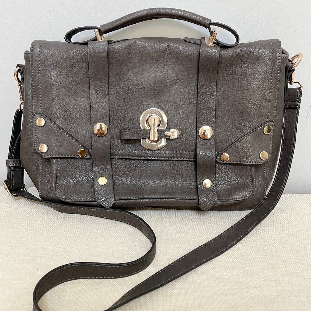 Grey Messenger Bag